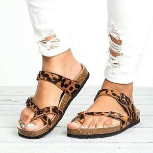 Leopard sandals